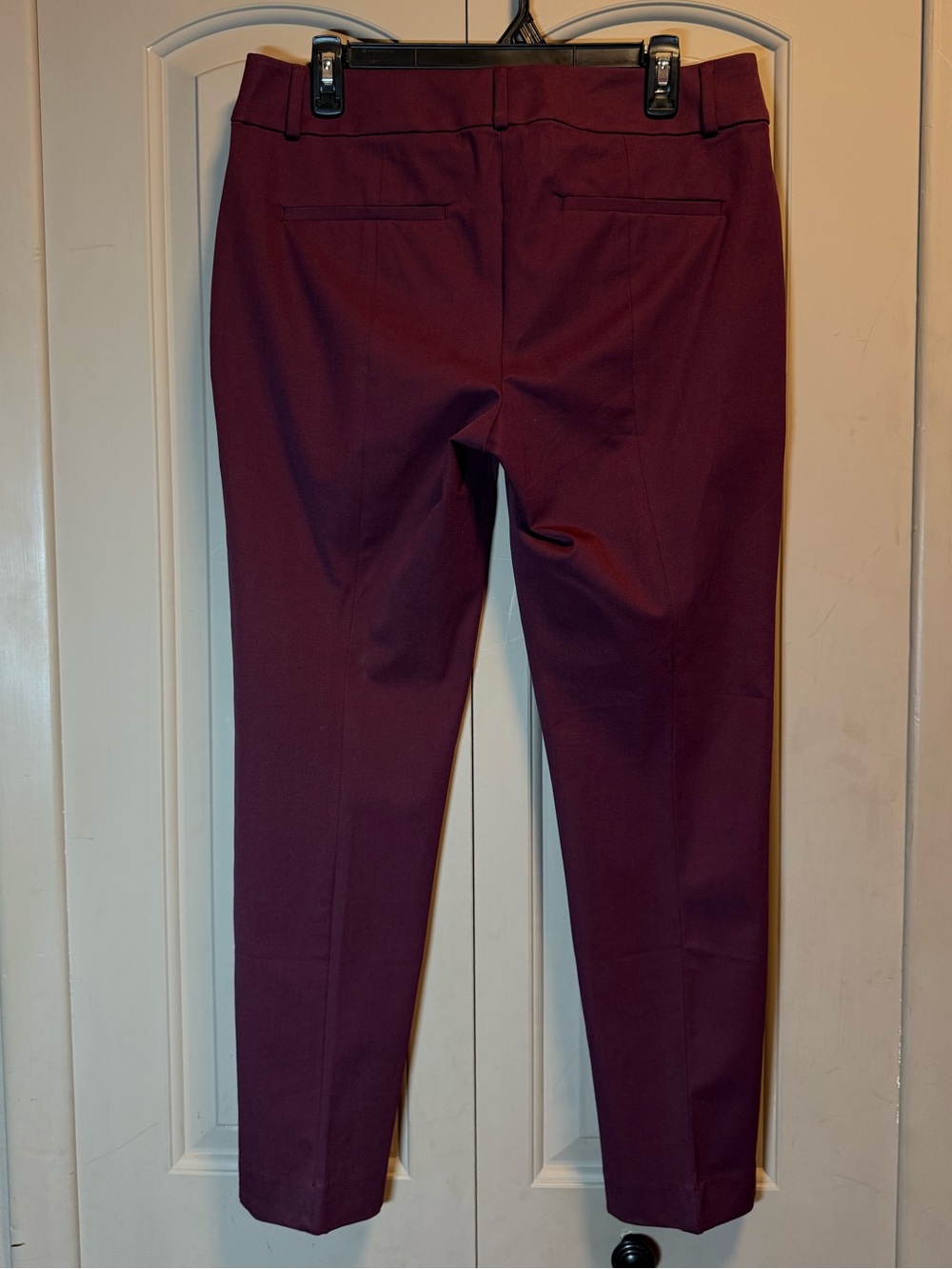 LOFT Marisa Ankle Pants - Berry Plum - Picture 3 of 4